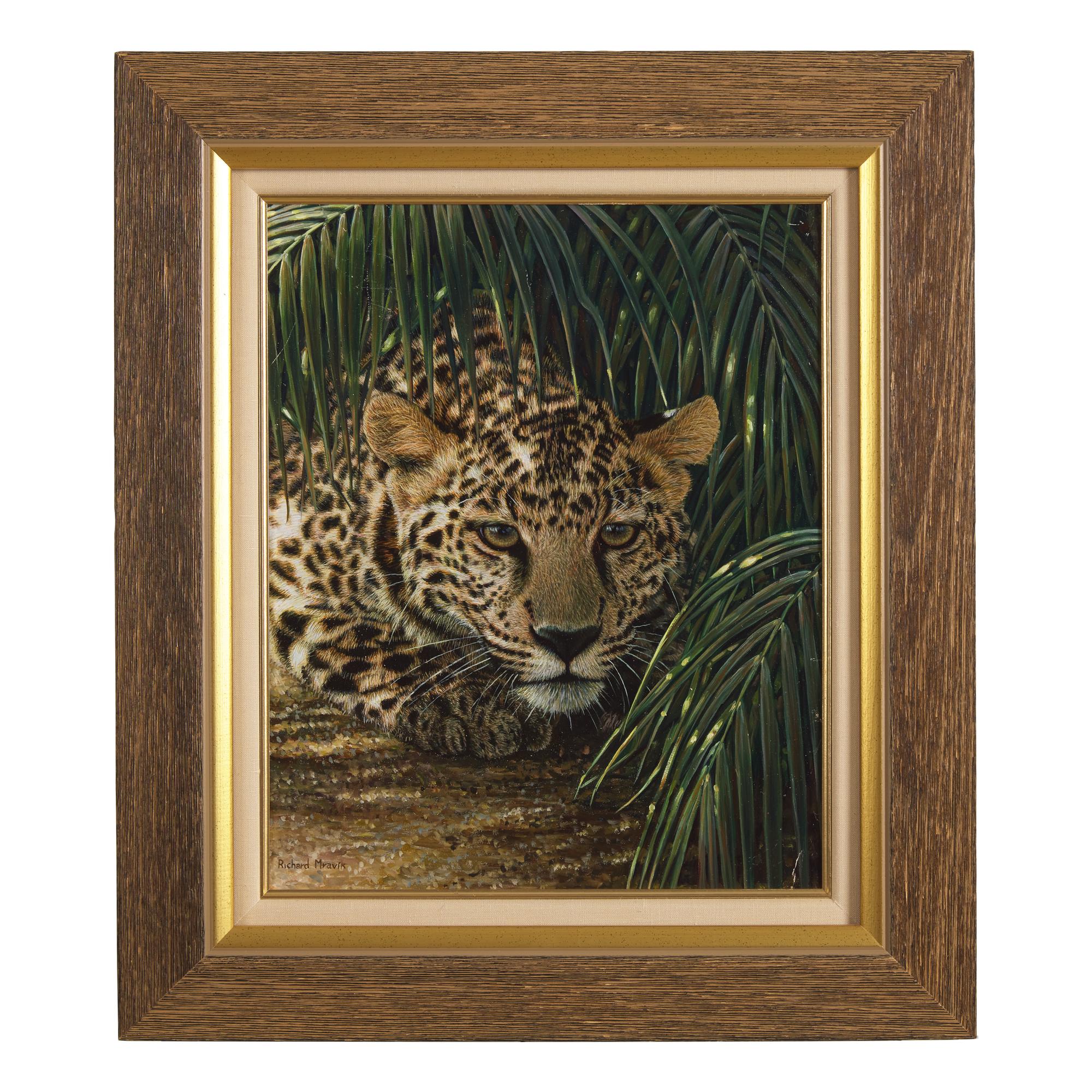 Richard Mravik (Canadian, b. 1973) — Crouching Leopard , 1999