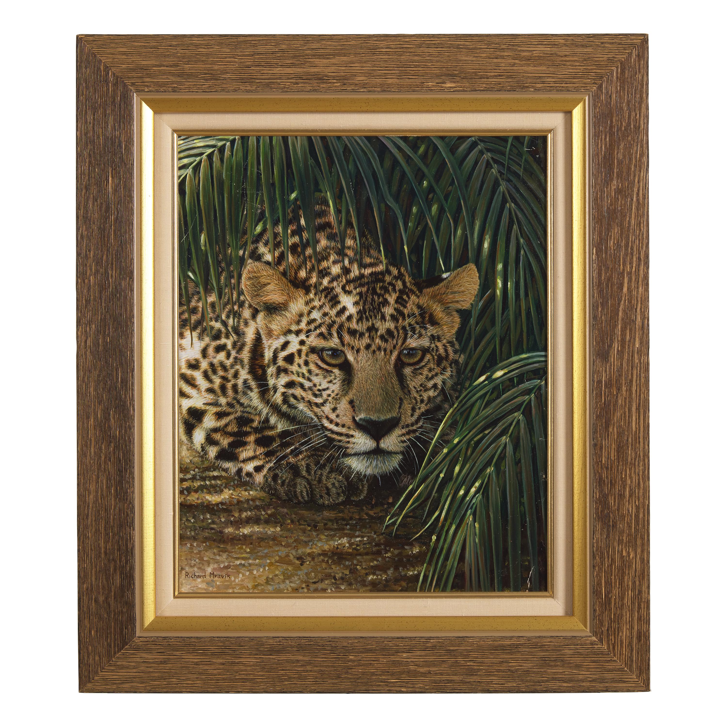 Richard Mravik (Canadian, b. 1973) — Crouching Leopard , 1999
