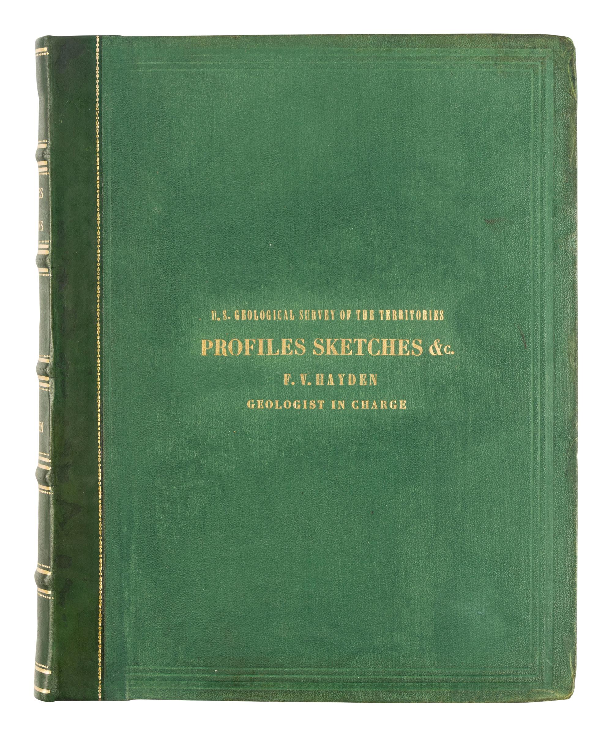 [AMERICANA]. HAYDEN, Ferdinand V. (1829-1887). Profiles, Sections and Other Illustrations, Designed to Accompany the Final Report of the Chief Geologist of the Survey and Sketched under his Directions . New York, Julius Bien, 1871.