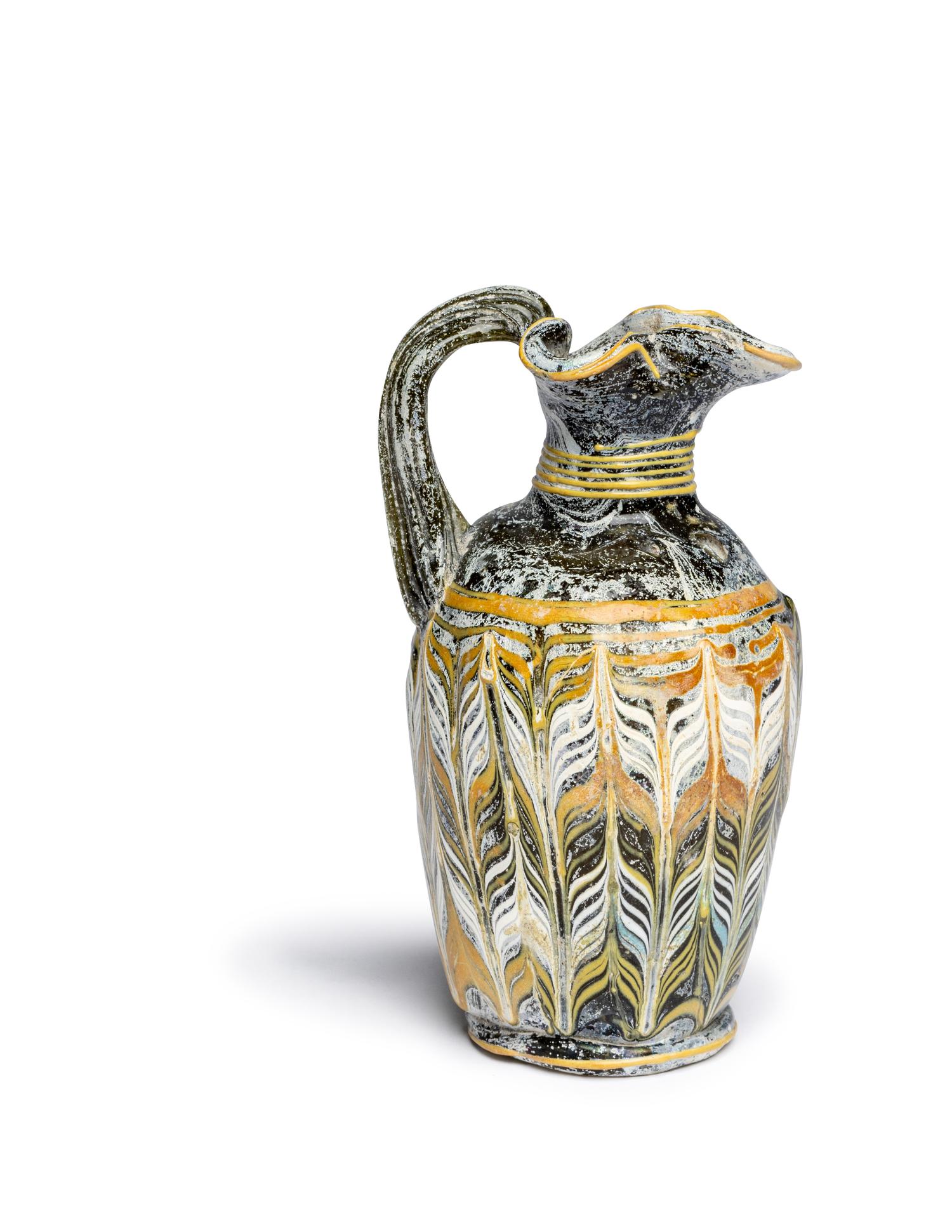 A Greek Core-Formed Glass Oinochoe