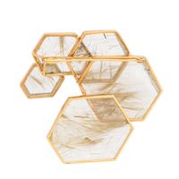 Jean Vendome, 'Echo', Rutilated Quartz and Yellow Gold Brooch