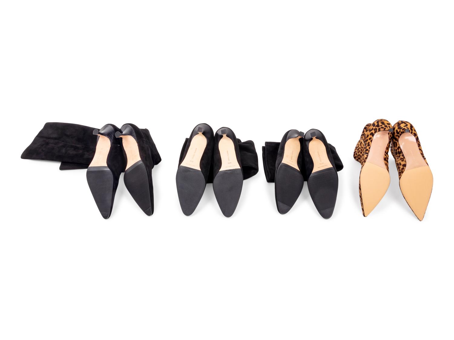Four Pairs of Manolo Blahnik Boots