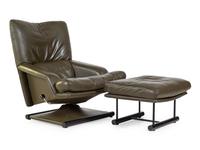 Manner of Saporiti Lounge Chair and Ottoman