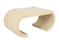 A Modern Cloth Wrapped Scroll Desk in the Manner of Karl Springer — 20th/21st Century