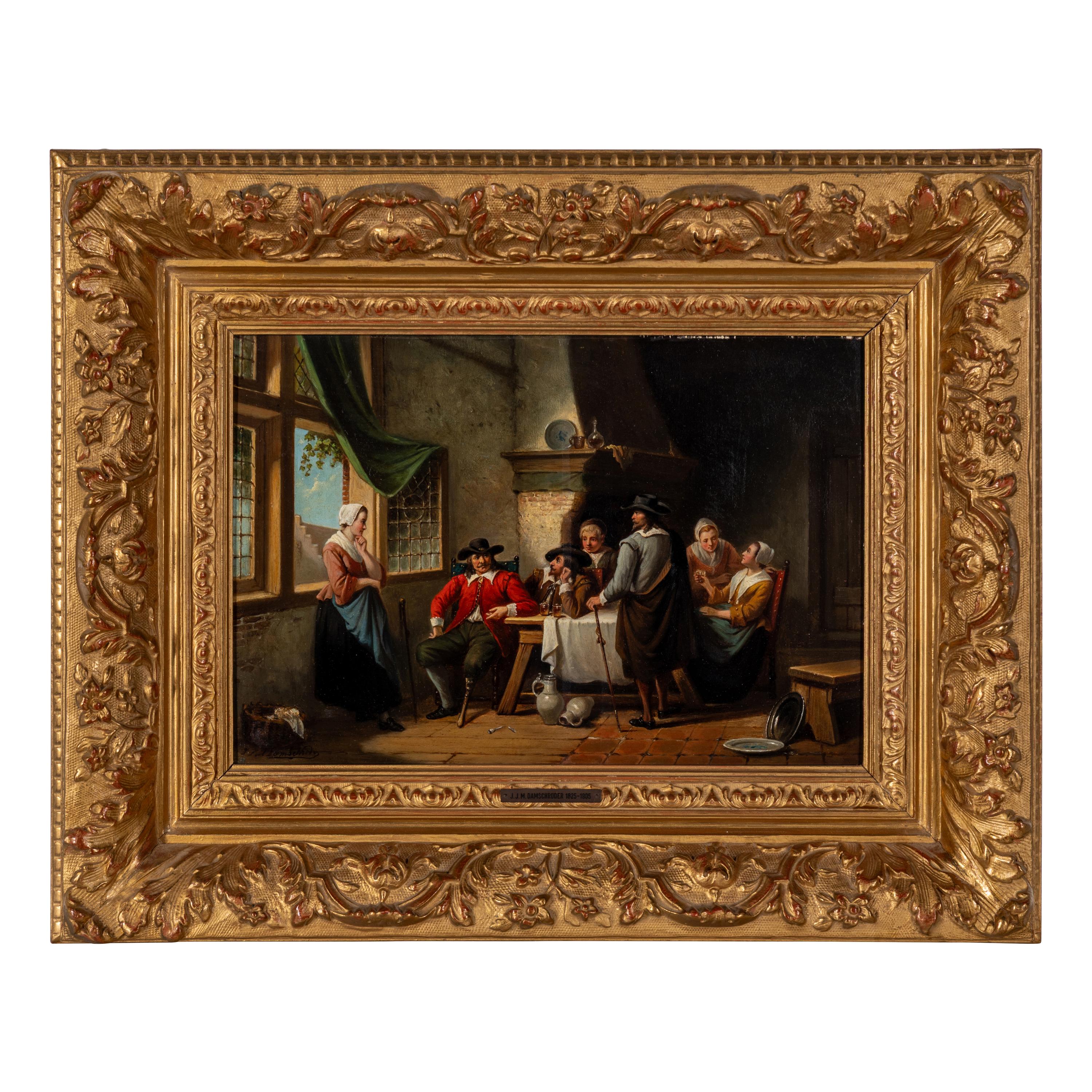 Jan Jacobus Damschroder (Dutch, 1825–1905) — The Gathering
