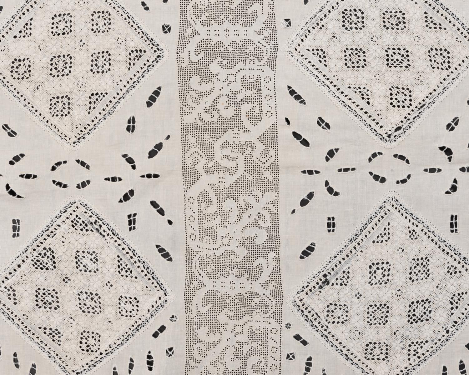 Collection of Six Cotton and Linen Lace Items