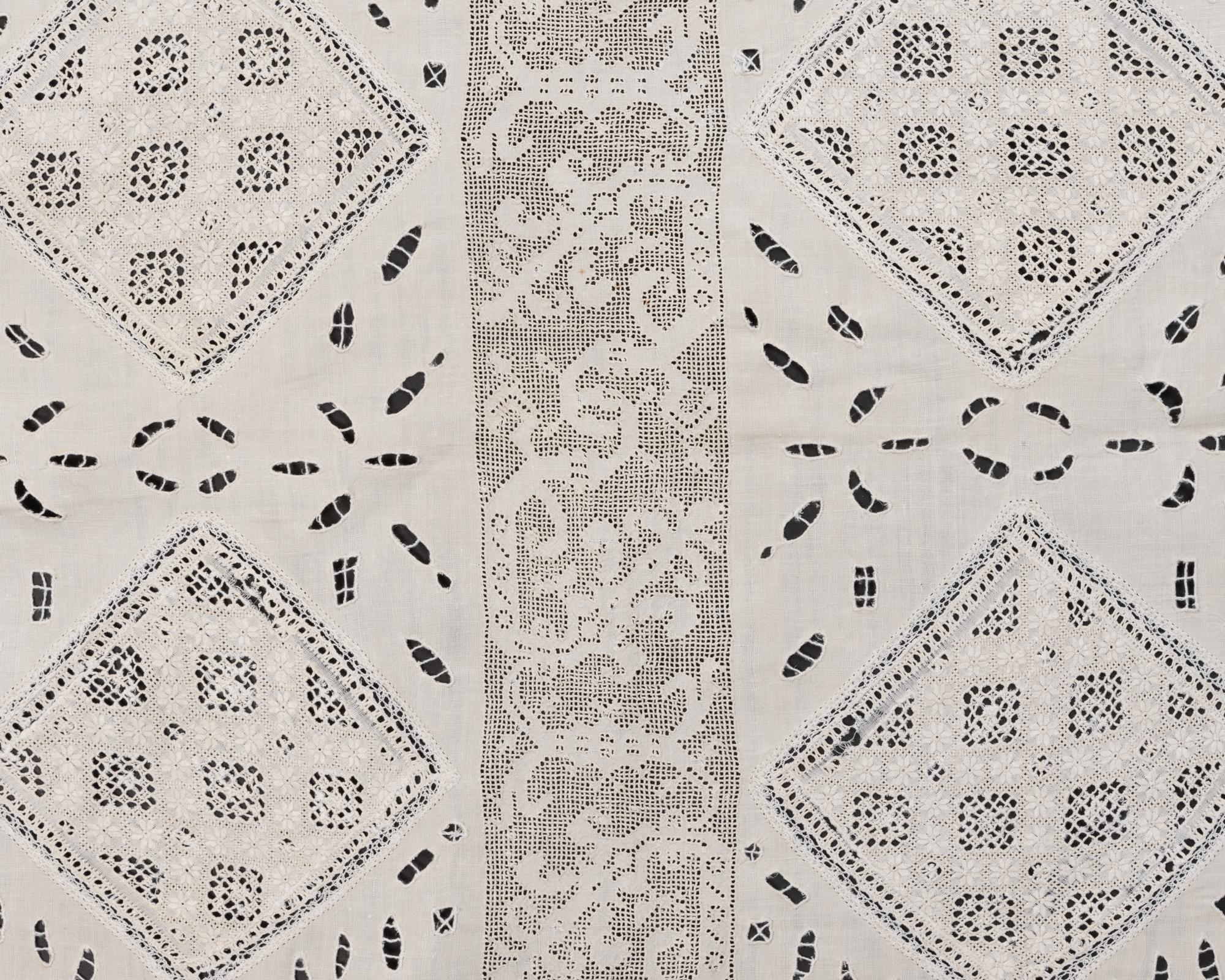 Collection of Six Cotton and Linen Lace Items