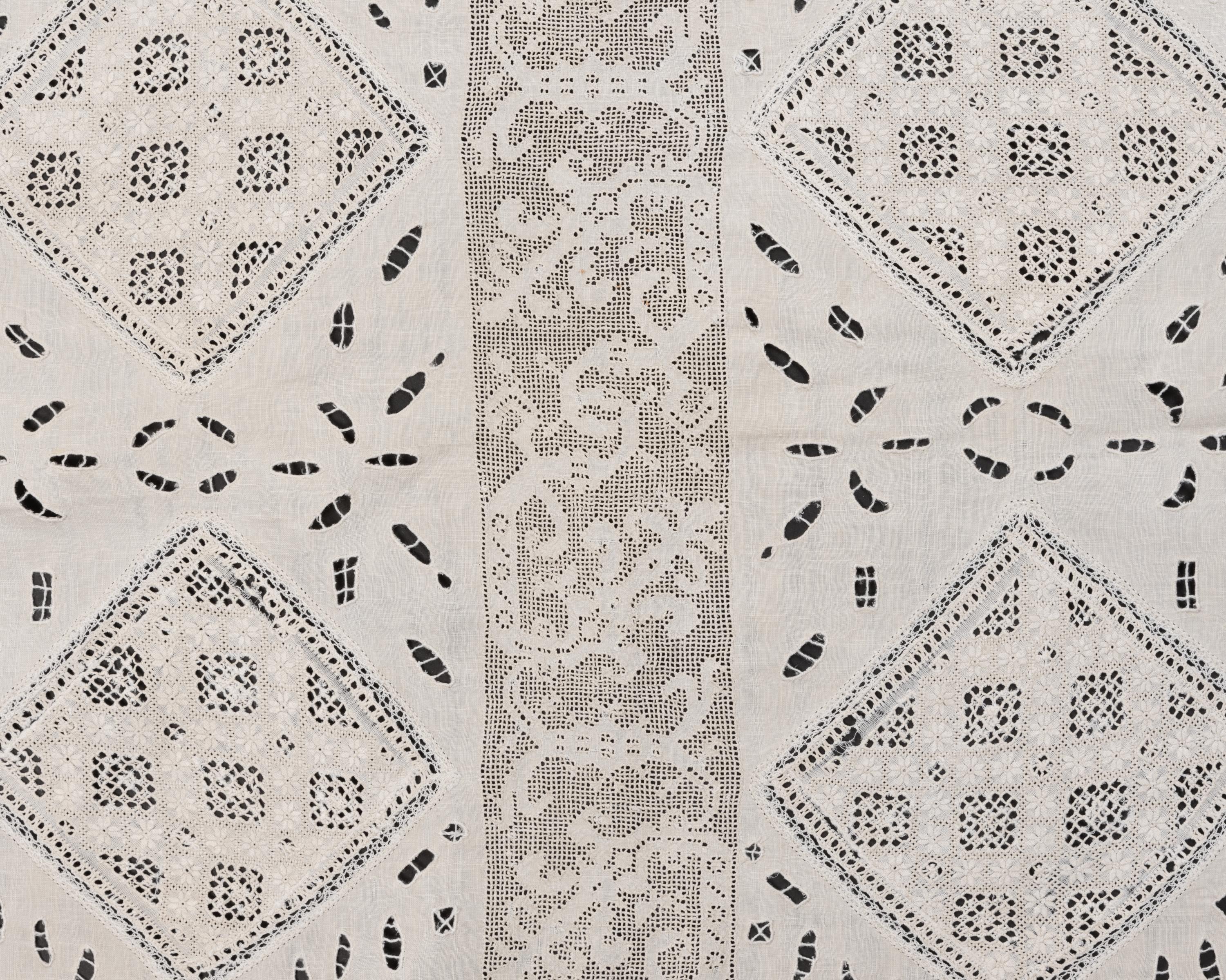 Collection of Six Cotton and Linen Lace Items