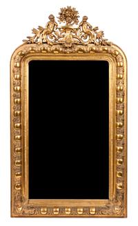 A Victorian Giltwood Pier Mirror 45 x 26 inches.