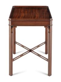 A Pair of English Mahogany Side Tables