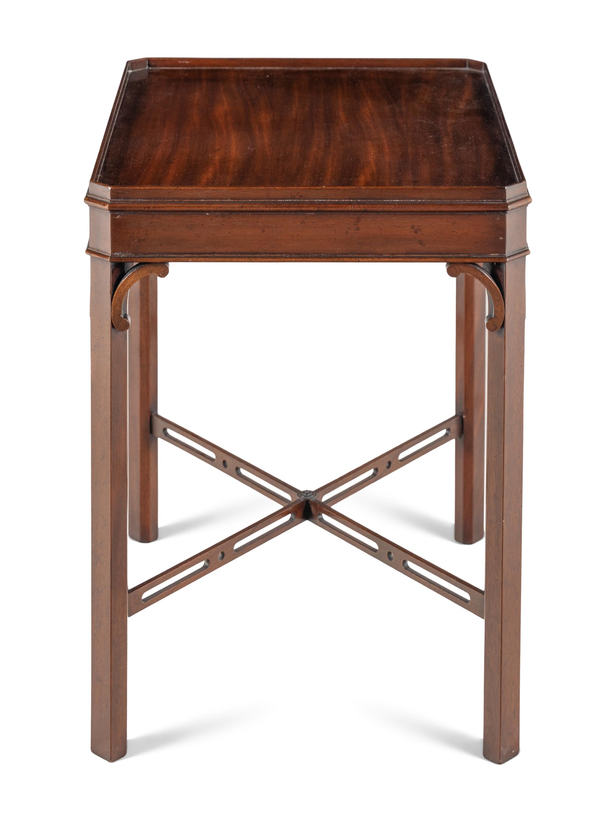 A Pair of English Mahogany Side Tables