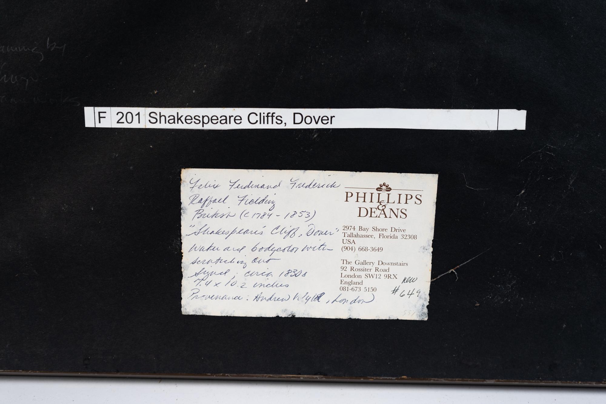 Shakespeare Cliffs, Dover — circa 1830