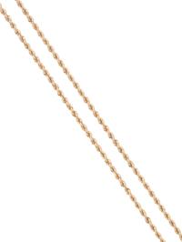YELLOW GOLD WATCH CHAIN NECKLACE