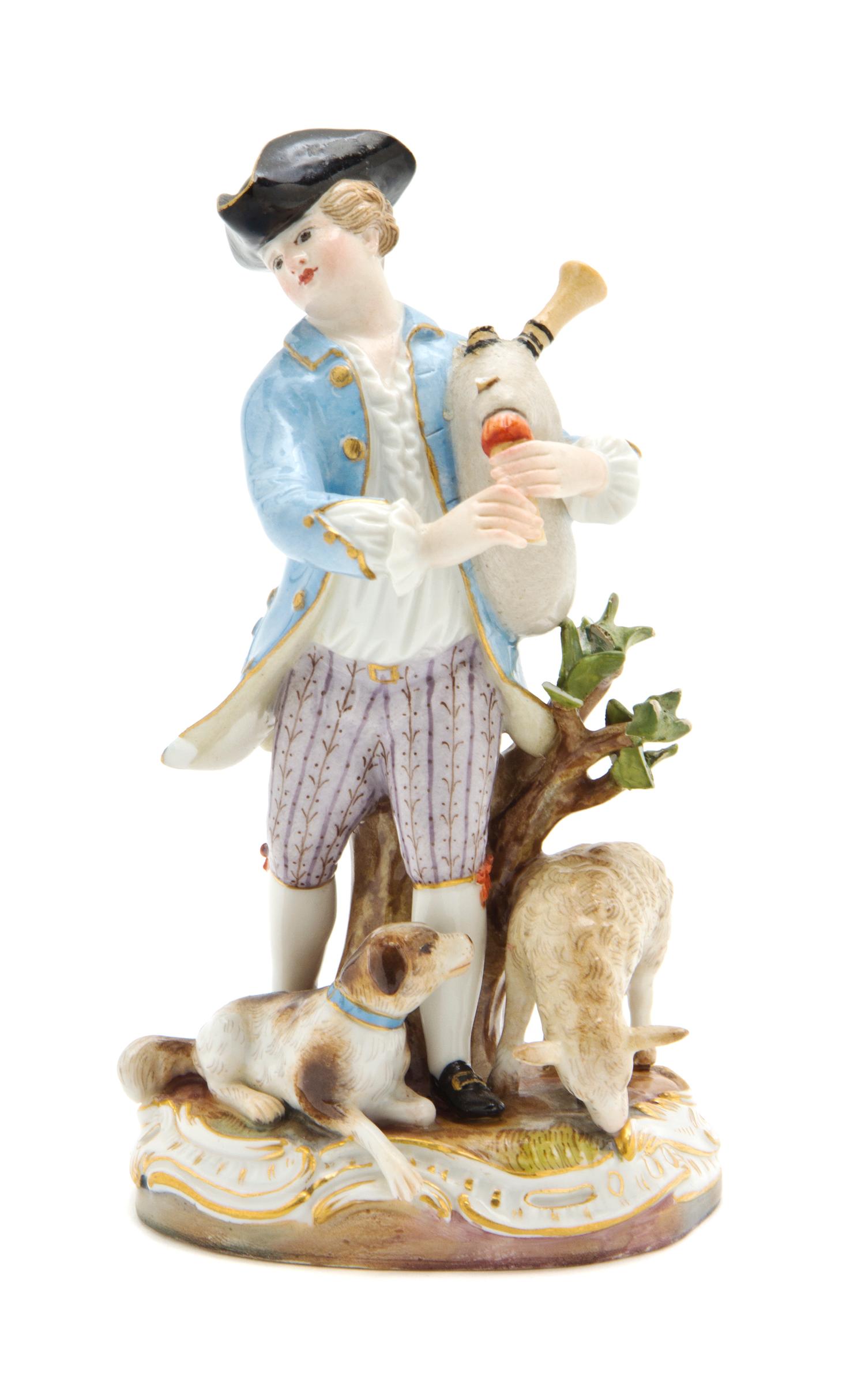 A Meissen Porcelain Figure, Height 6 inches.