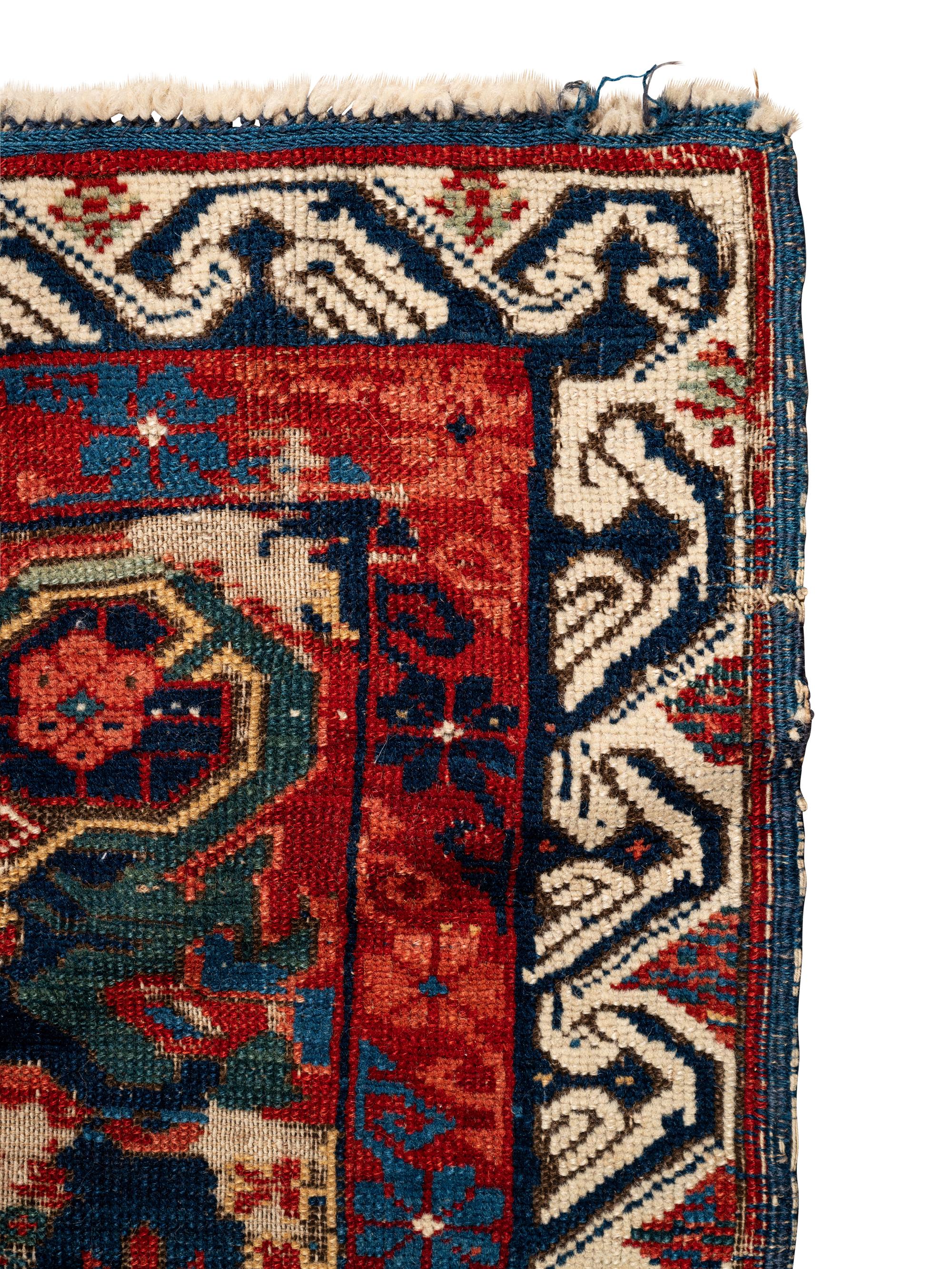 A Zeychour Kuba St. Andrew's Cross Wool Rug