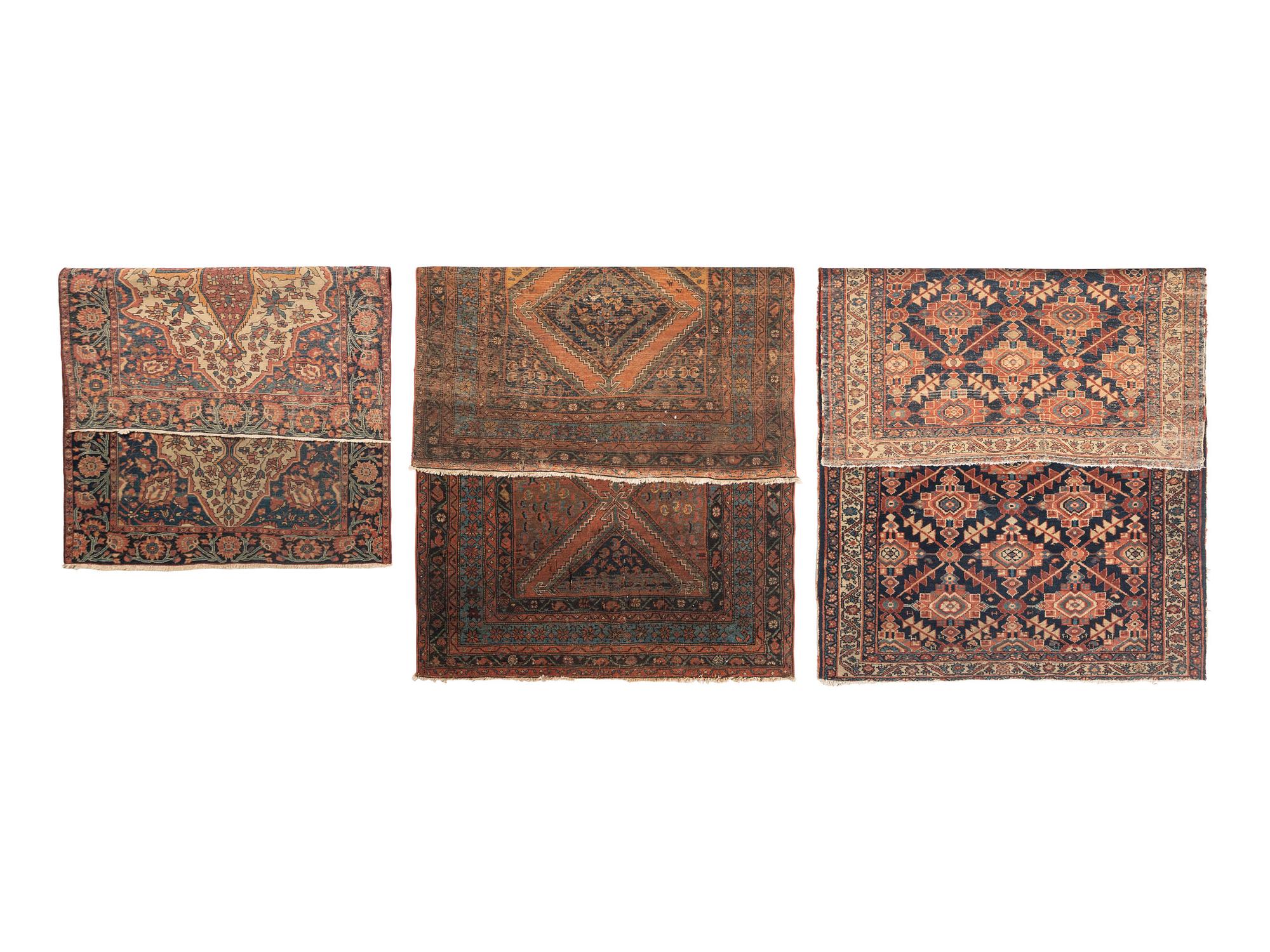 Three Persian Wool Area Rugs