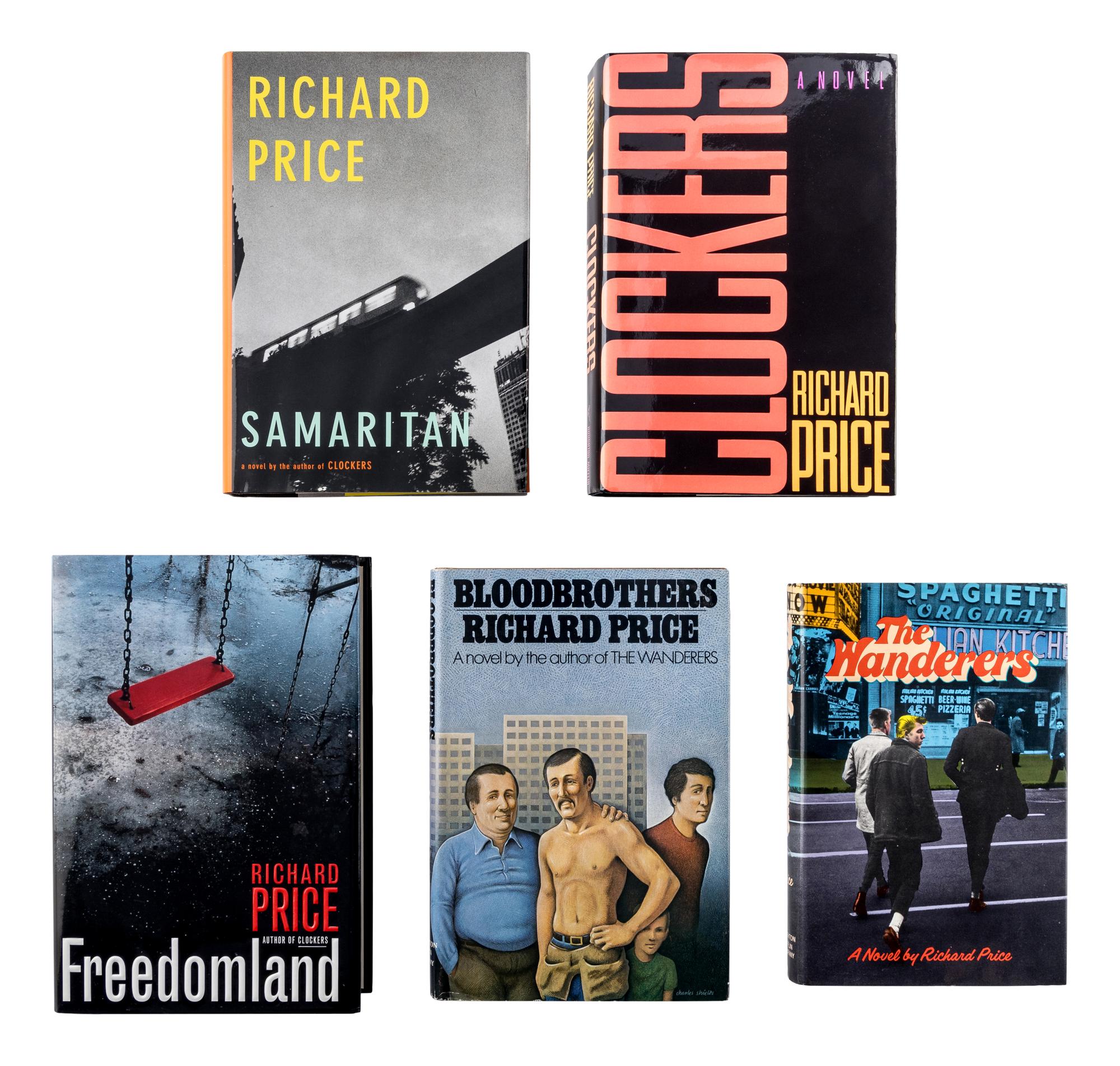 PRICE, Richard (b. 1949). A group of 5 works by Price, ALL FIRST EDITIONS, ALL SIGNED OR INSCRIBED, comprising:
