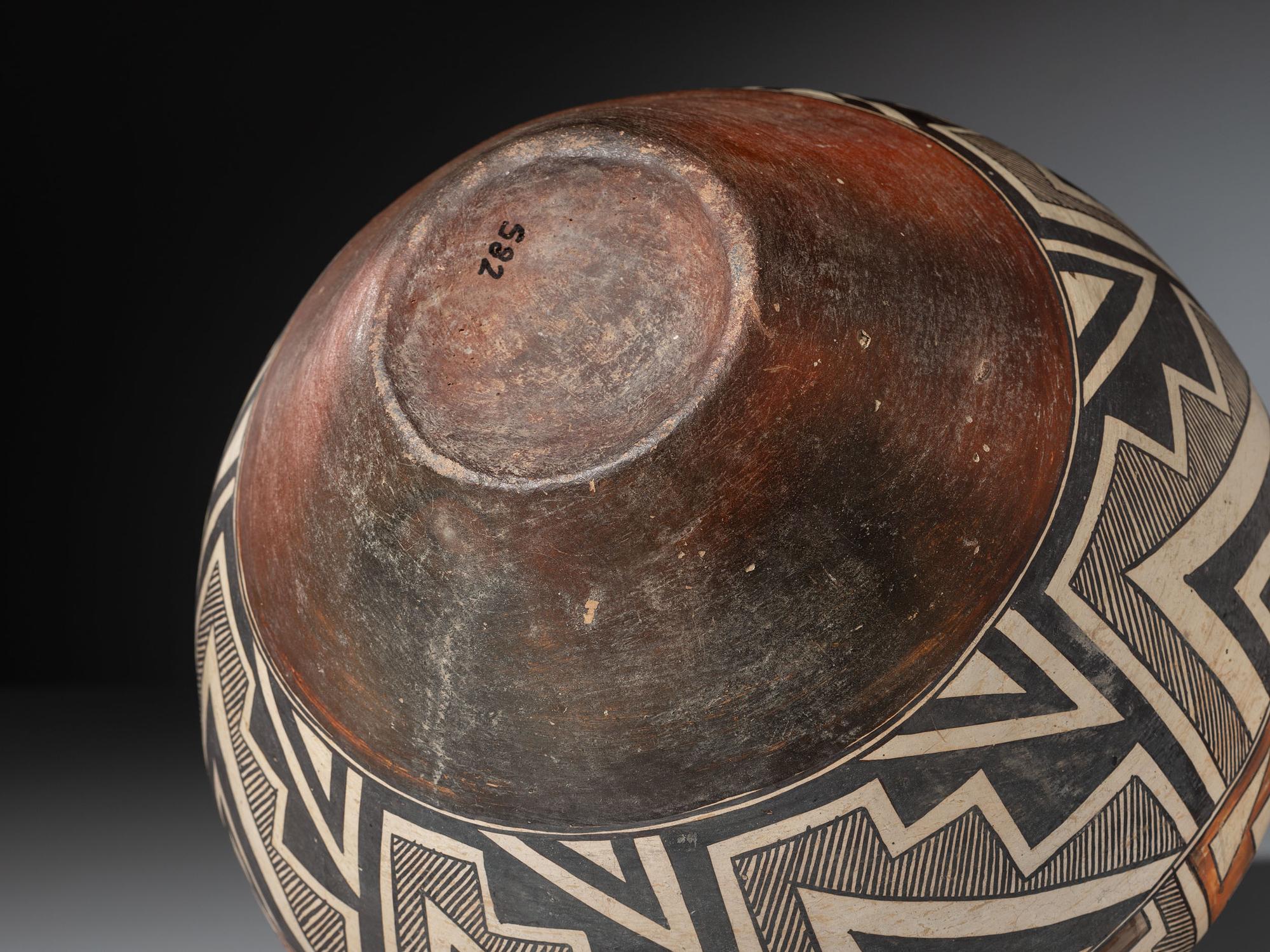 Acoma Polychrome Pottery Olla