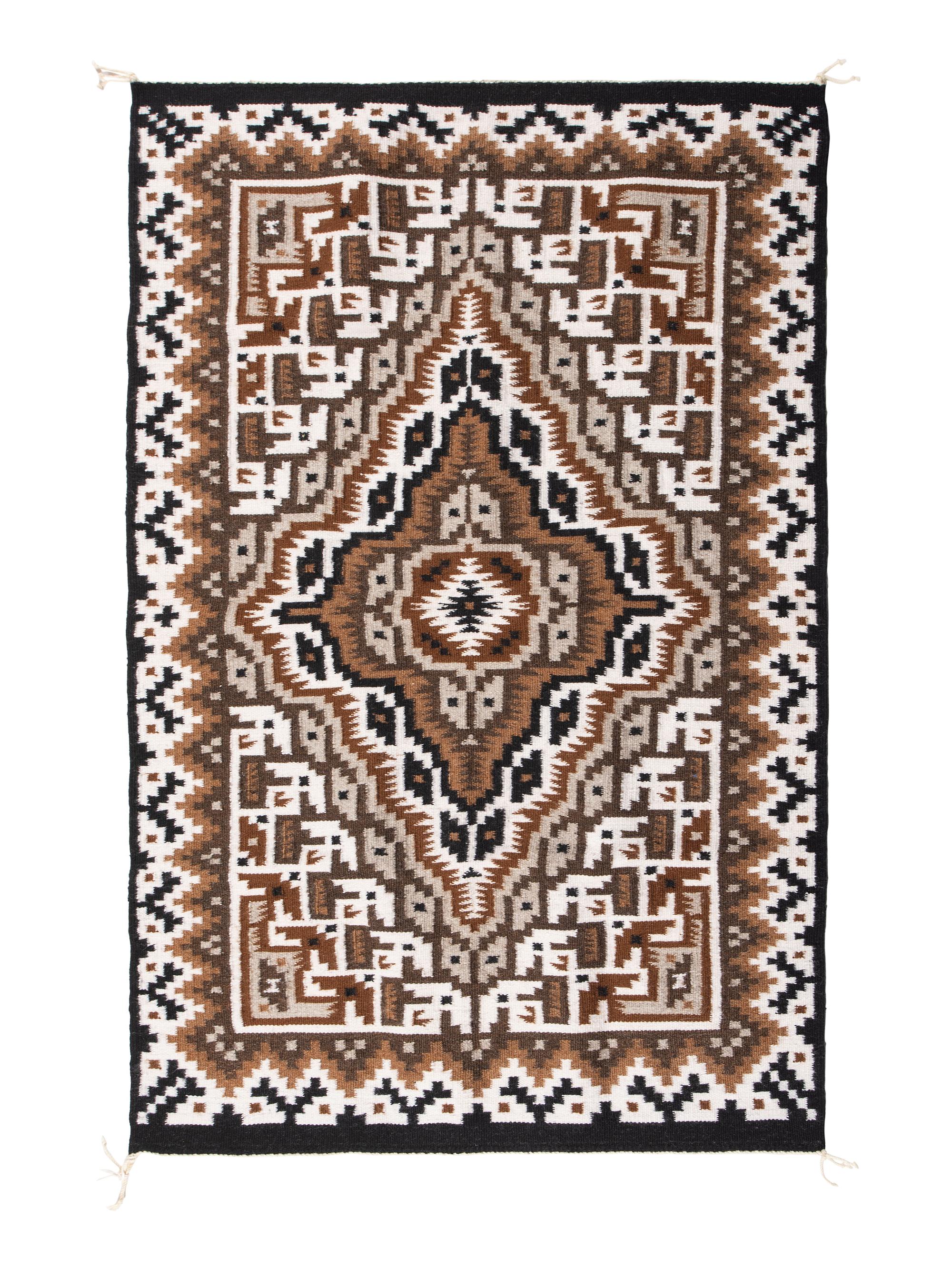 Navajo Two Grey Hills Weaving / Rug