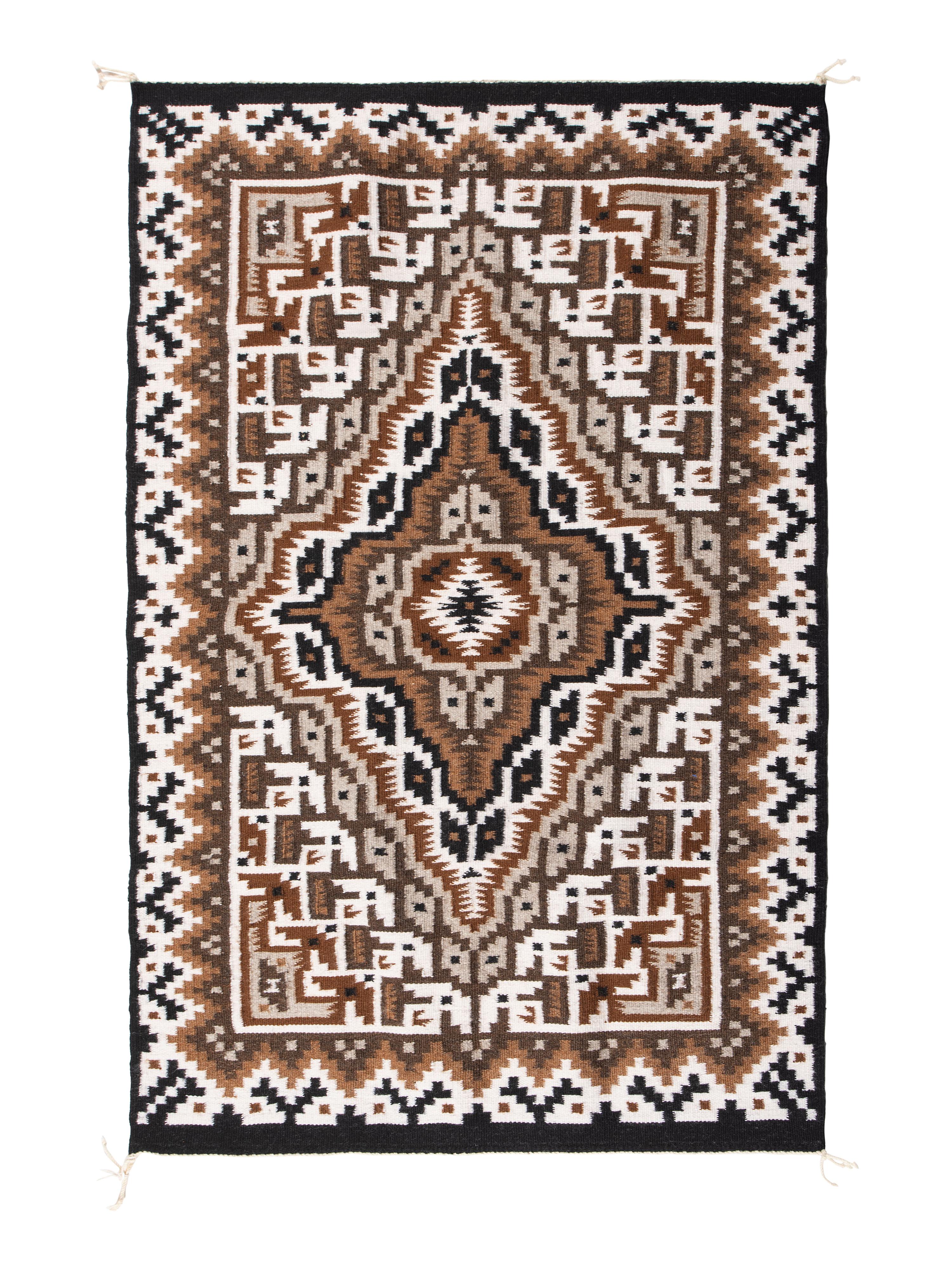 Navajo Two Grey Hills Weaving / Rug