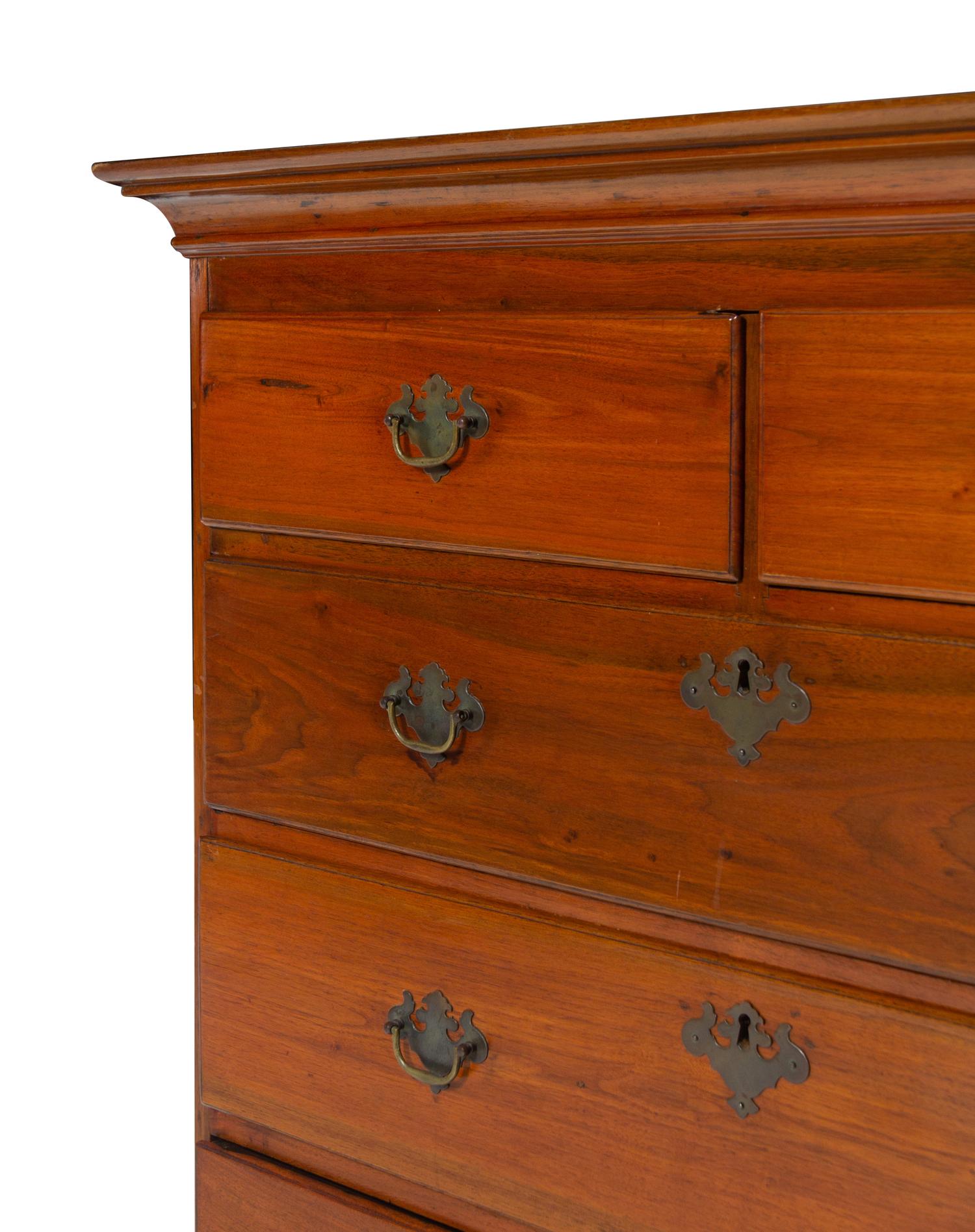 A Chippendale Cherrywood Chest of Drawers