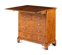 A Georgian Style Walnut Bachelor's Chest