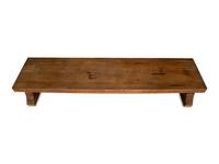 An Industrial Reclaimed Maple Butcher Block Bench