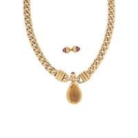 BUCCIARI, YELLOW GOLD AND MULTIGEM NECKLACE