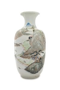 A Qianjiang Decorated Porcelain Vase