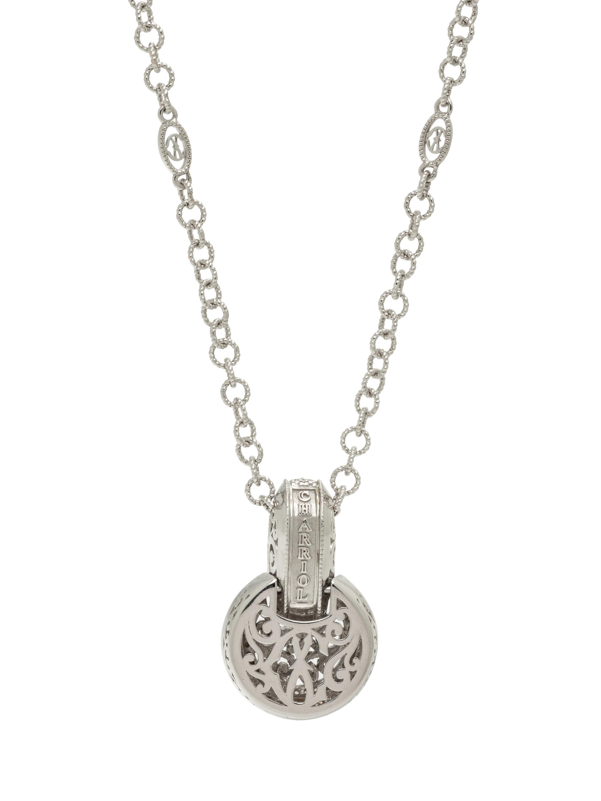 CHARIOL, WHITE GOLD AND DIAMOND PENDANT/NECKLACE
