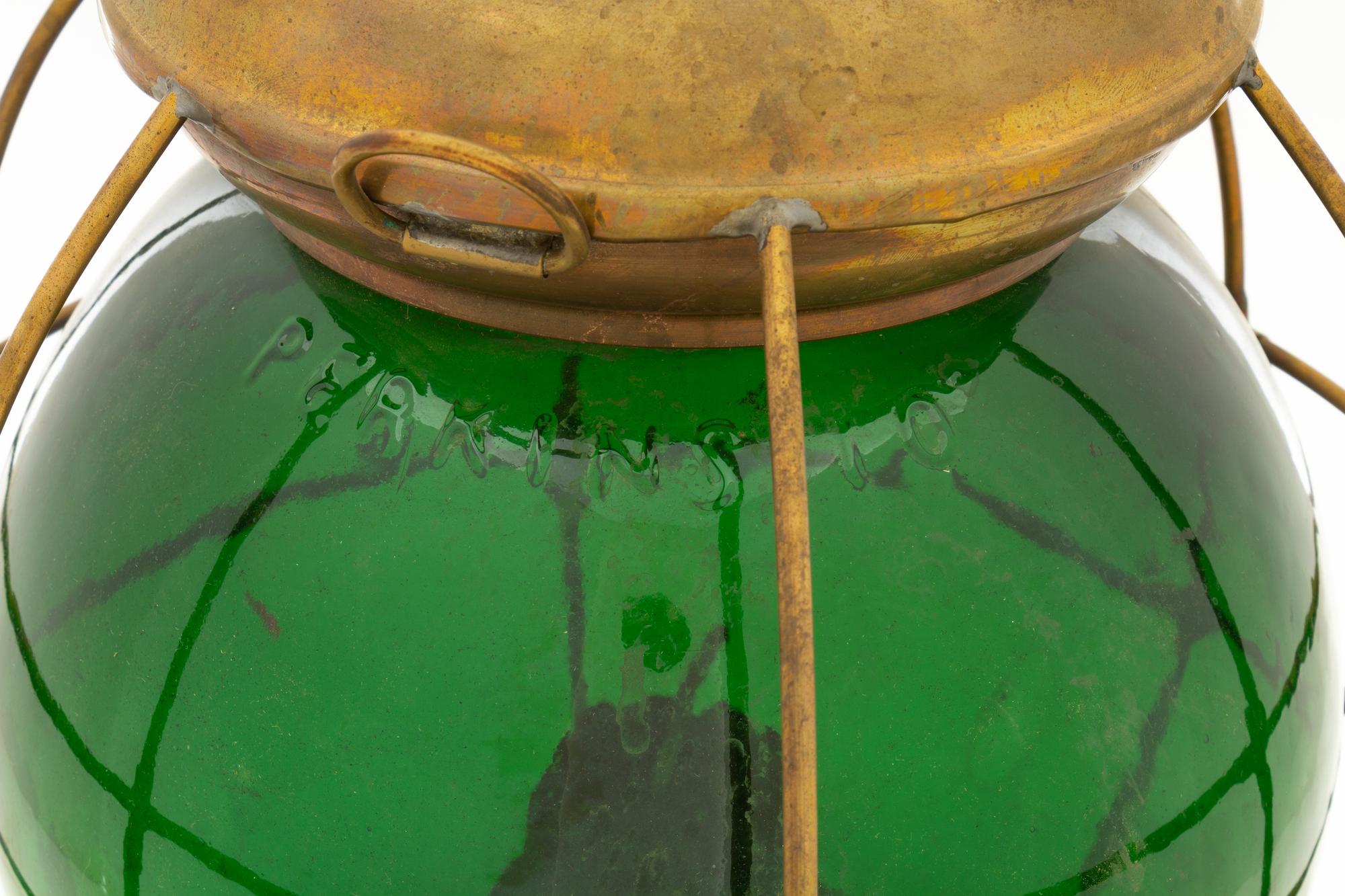 A Brass and Glass Ship's Lantern