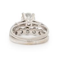 Diamond, Platinum, and White Gold Ring