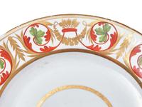 A Derby Parcel Gilt and Polychrome Armorial Porcelain Dinner Service