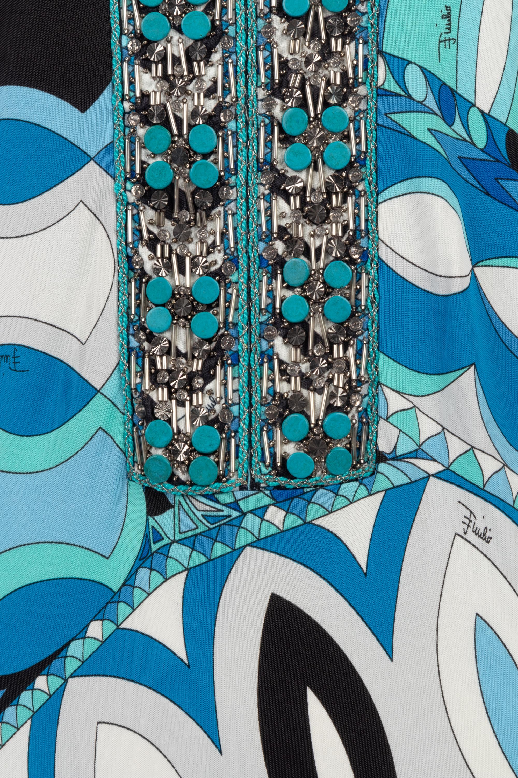 Emilio Pucci Geometric Print Knit Dress