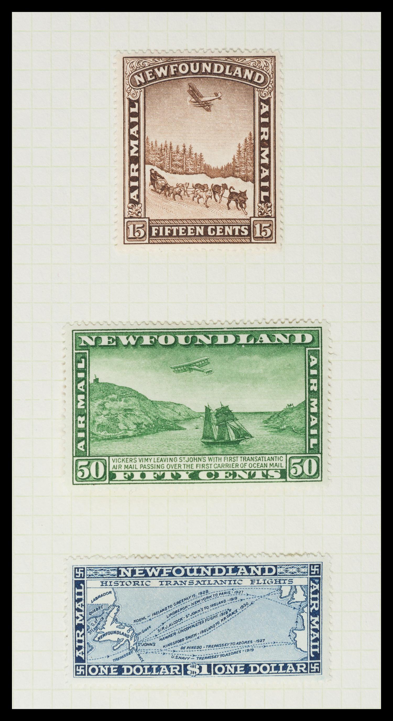 A Collection of Canada and Newfoundland Stamps