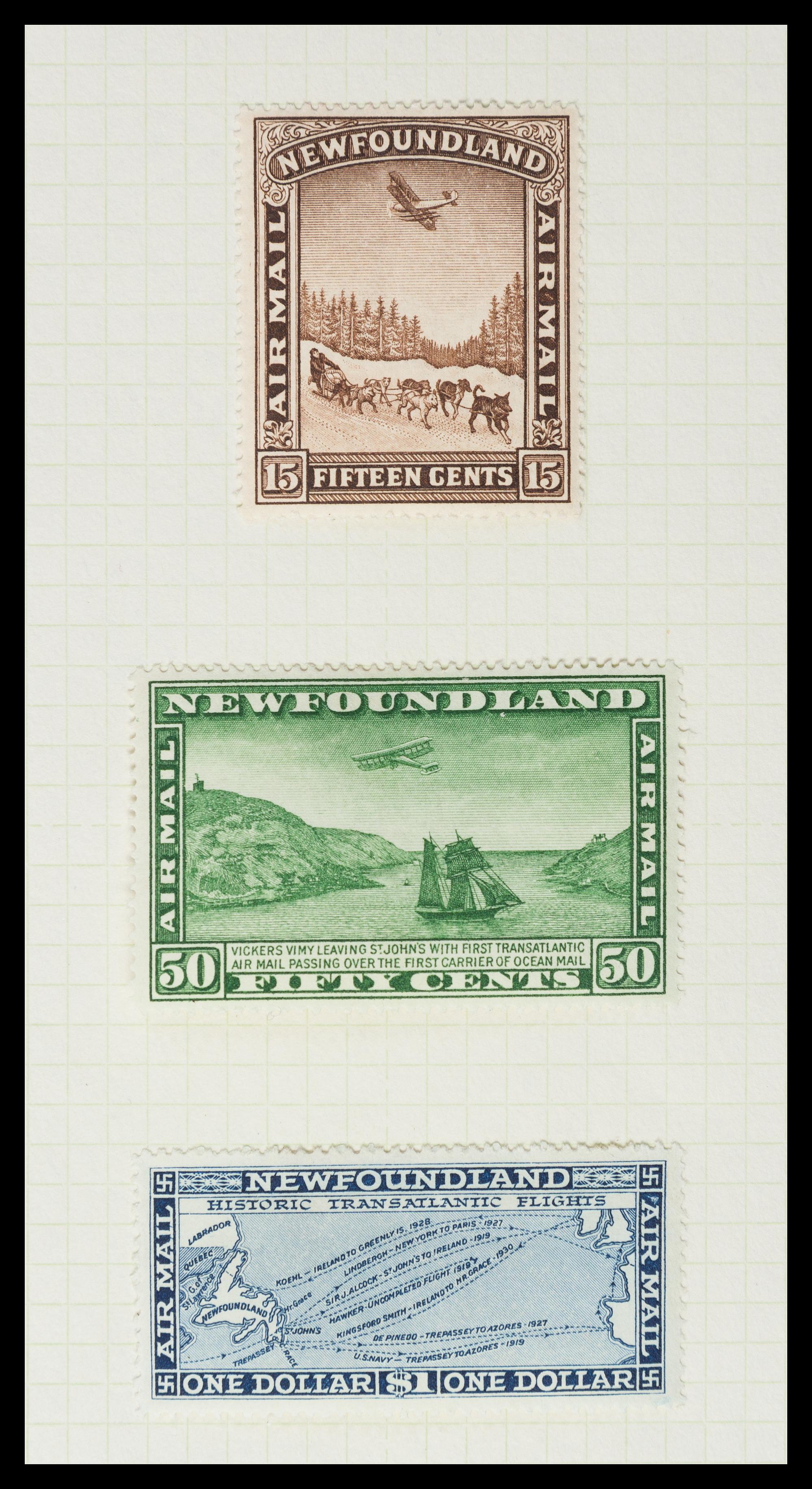 A Collection of Canada and Newfoundland Stamps