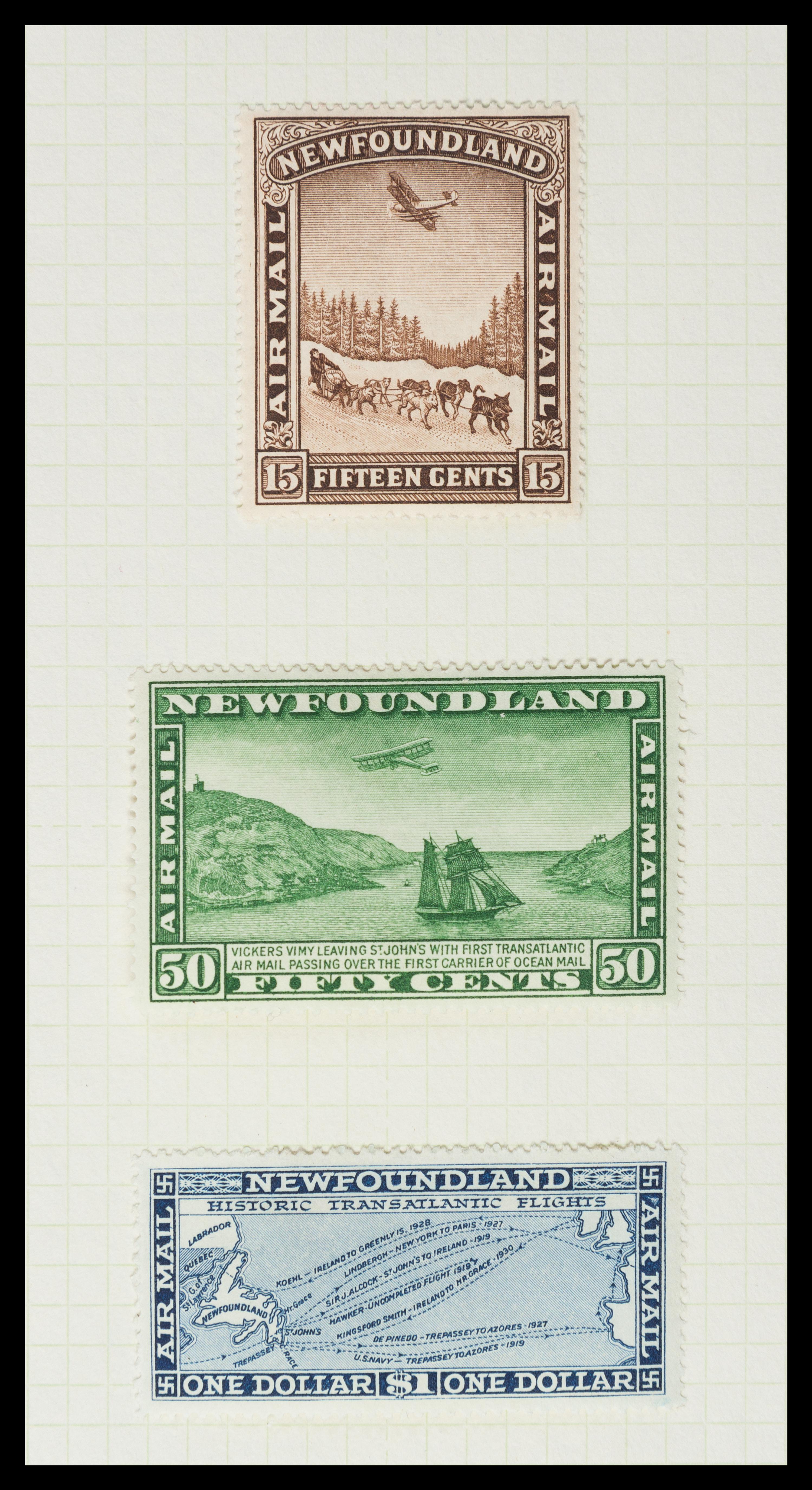 A Collection of Canada and Newfoundland Stamps