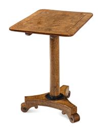 A Regency Yew Wood Tilt-Top Side Table