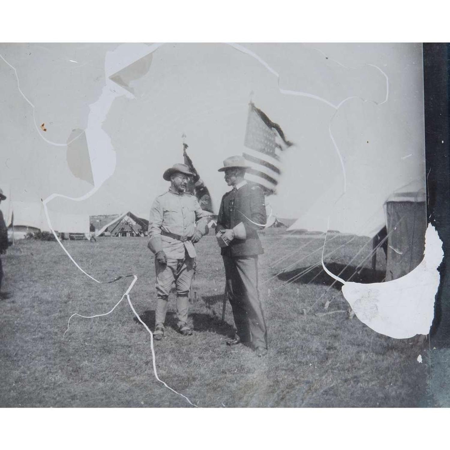 [Americana] [Rough Riders] Collection of 54 Photographic Glass Lantern Slides