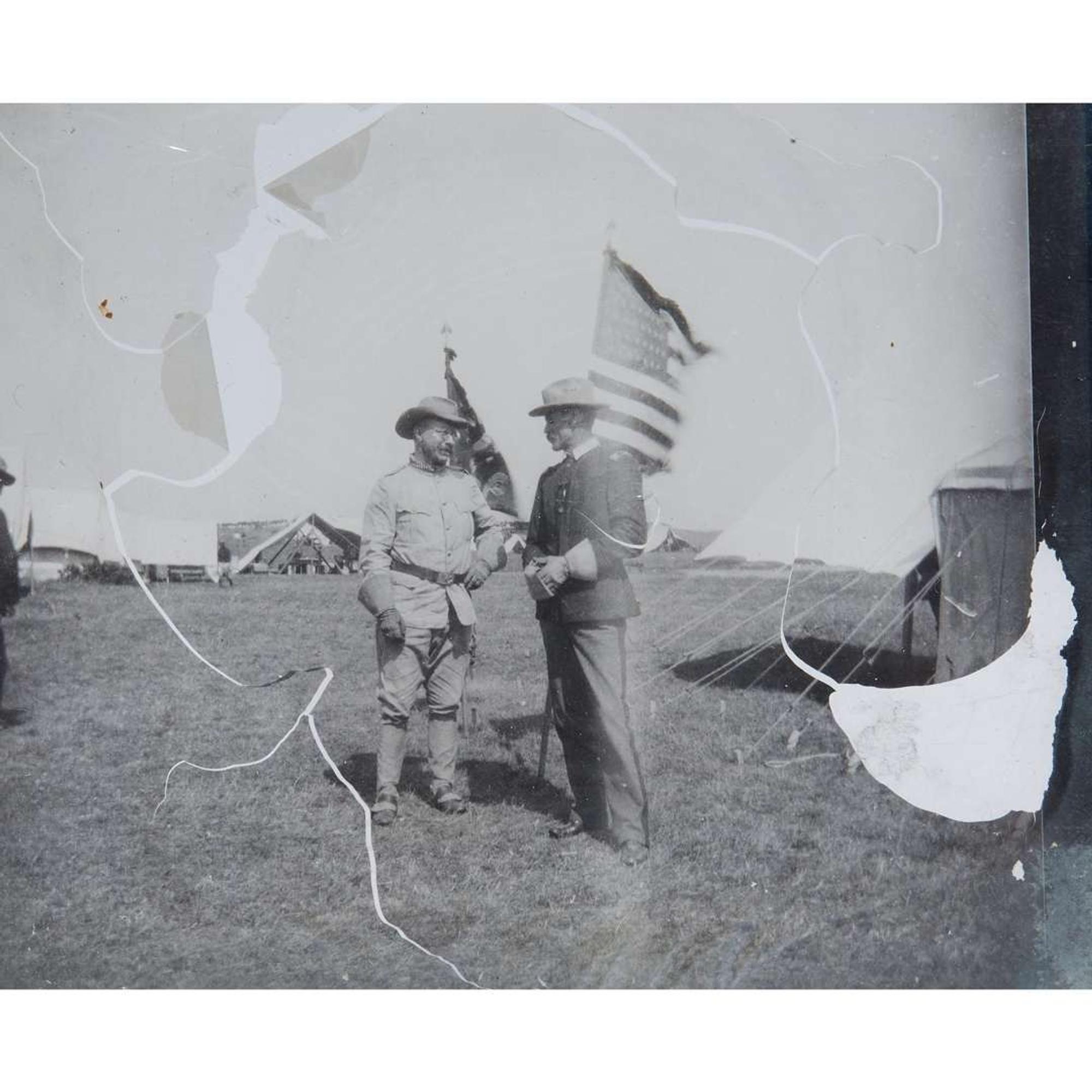 [Americana] [Rough Riders] Collection of 54 Photographic Glass Lantern Slides