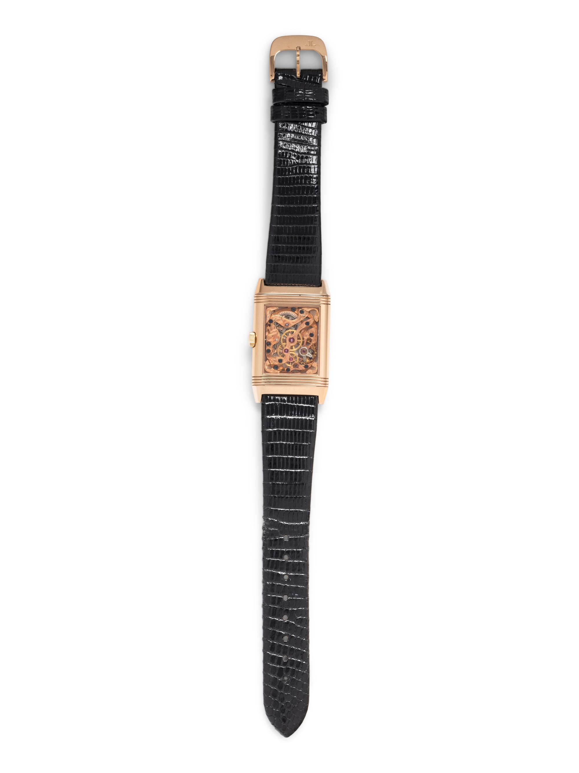 JAEGER-LeCOULTRE, 18K PINK GOLD REF. 270.2.62 'REVERSO' WRISTWATCH