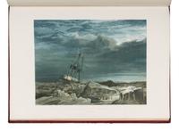 CRESSWELL, Samuel Gurney (1827-1867). A series of eight sketches in colour (together with a chart of the route), by Lieut. S. Gurney Cresswell, of the voyage of H.M.S. Investigator (Captain M’Clure), during the discovery of the North-west passage . London: Day and Son, 1854.