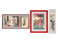 Isoda Koryūsai (1735-1790), Utagawa Kunichika (1835-1900) and One Other