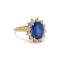 TIFFANY & CO., SAPPHIRE AND DIAMOND RING
