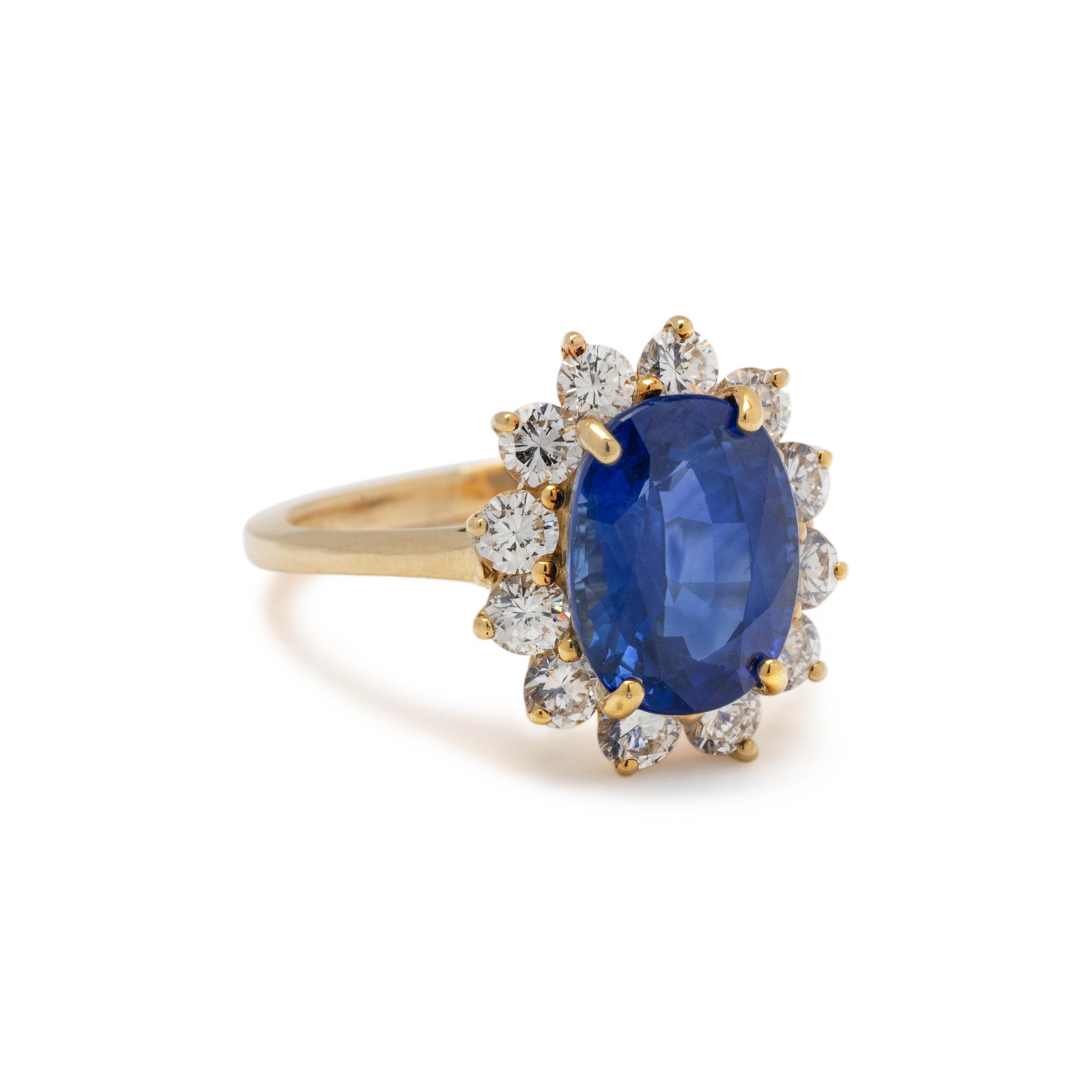 TIFFANY & CO., SAPPHIRE AND DIAMOND RING