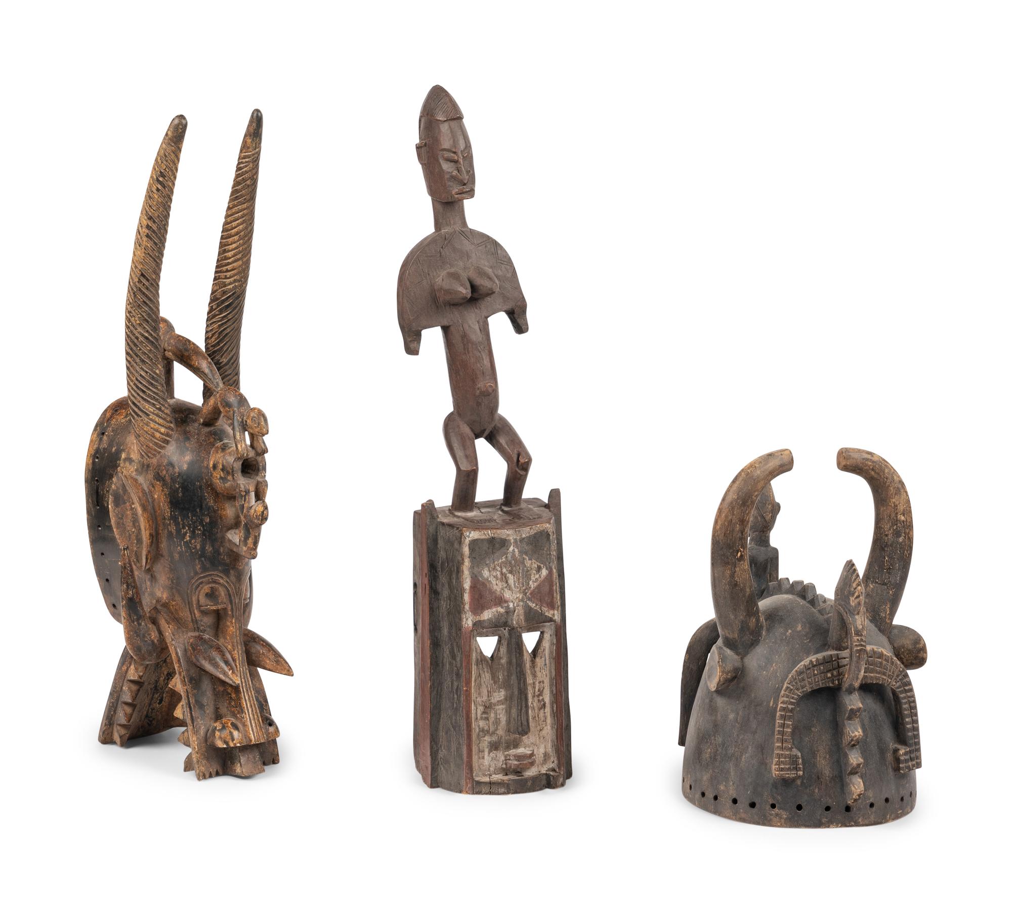 Fourteen Ethnographic Wood Items