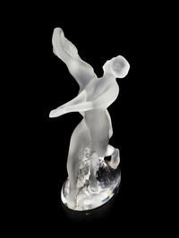 A Lalique Deux Danseuses Figural Group