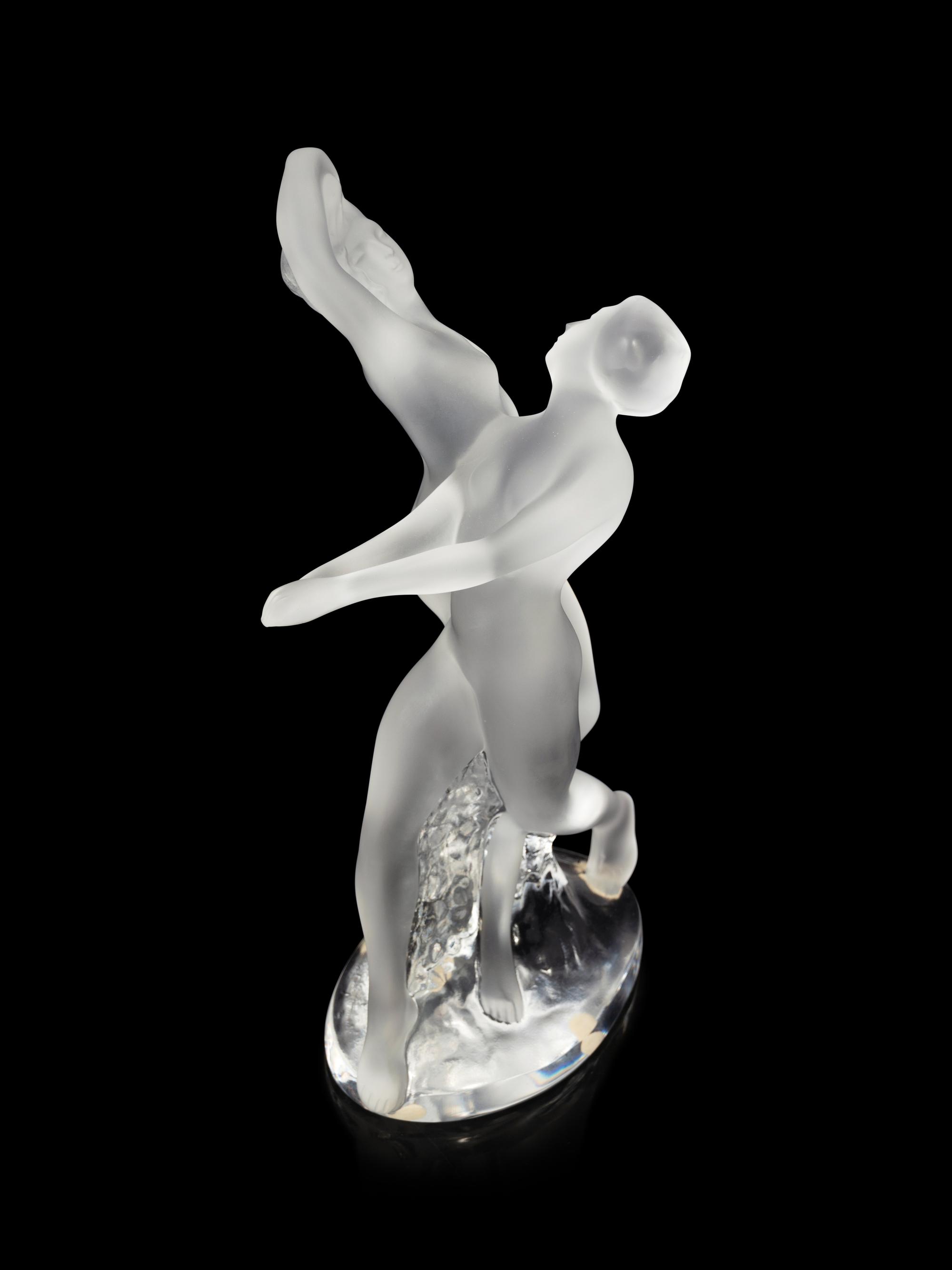 A Lalique Deux Danseuses Figural Group