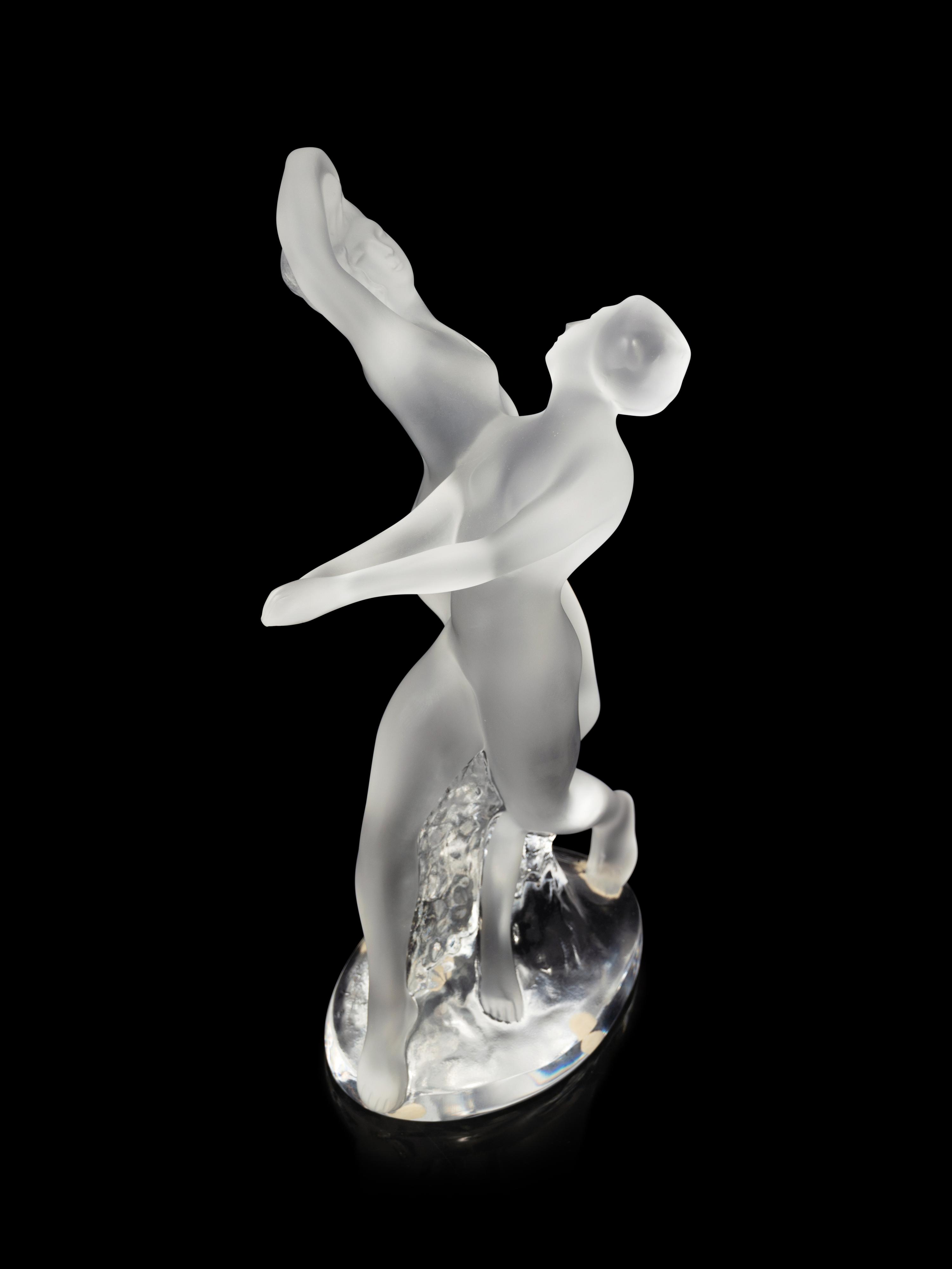 A Lalique Deux Danseuses Figural Group