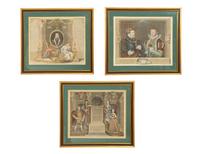 Frances, Duchess of Suffolk and her Husband, Adrien Stokes, Esq. , 1748; Henry VIII and His Family, after Holbein; Lady Jane Grey (a set of three etchings)